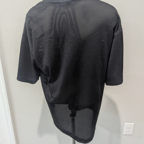 Divided Pretty Black Mesh Women's's Shirt - Picture 5 of 5